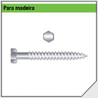 Cartela com 4 Parafusos 5/16"x60mm Cabeça: Sextavada Rosca: Soberba