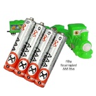 Cartela Com 4 Pilhas Mox Aaa 1000 Mah 1 2v Recarregável