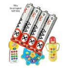 Cartela Com 4 Pilhas Mox Aaa 1000 Mah 1 2v Recarregável