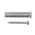 Cartela com 5 Buchas SX 8mm 5 Parafusos Cabeça Panela Concreto e Alvenaria