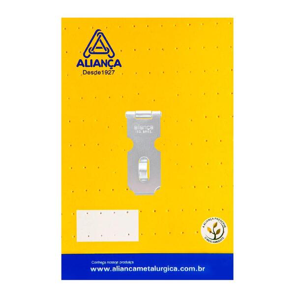 Cartela Porta Cadeado 51mm Branco Cartela Alianca