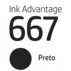 Cartucho  Hp 667 Preto Original (3ym81al) Para 2376/ 2776/ 64