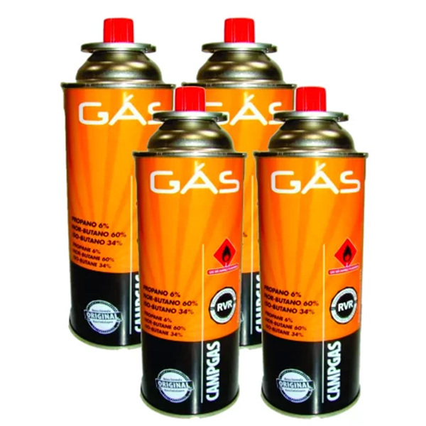 Cartucho De Gás Campgas 227gr Caixa Com 4 Unidades