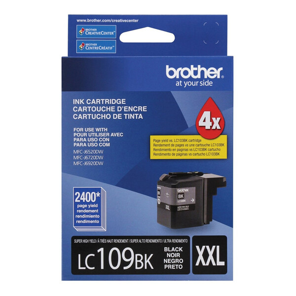 Cartucho De Tinta Brother Lc109 Lc109bk Lc 109 Preto Mfc-j652