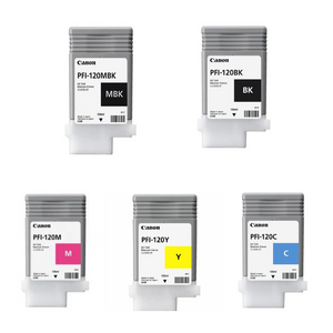 Foto de Cartucho De Tinta Canon Plotter Pfi120 Kit 5 Cores