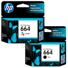 Cartucho De Tinta Hp 664 Kit Preto E Colorido