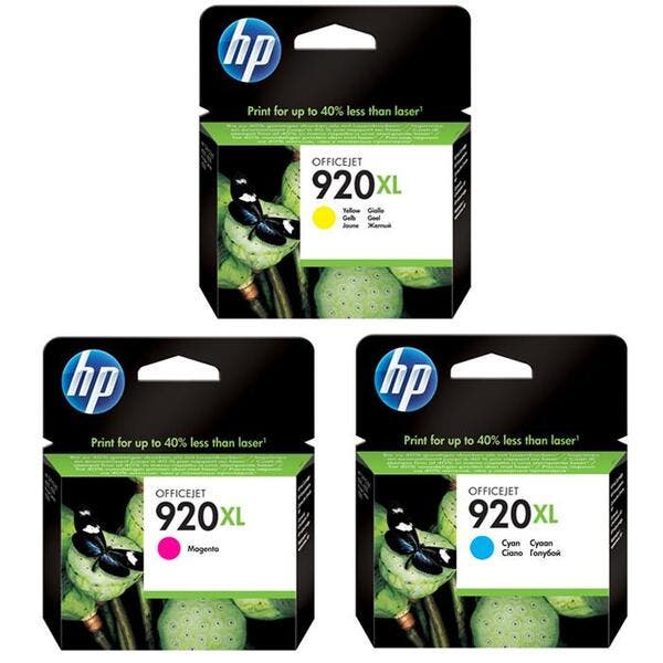 Cartucho De Tinta Hp 920xl Kit 3 Cores Magenta Ciano amarelo ...