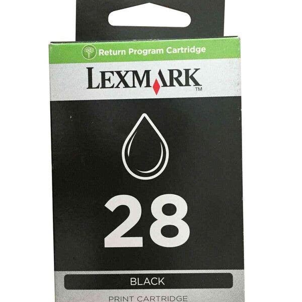 Cartucho De Tinta lexmark 28 18c1428 Preto | Lexmark X2500 X5070 Z845 ...