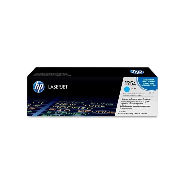 Cartucho De Toner Original Hp 125a Ciano 2.2k Cb541a Cb541ab