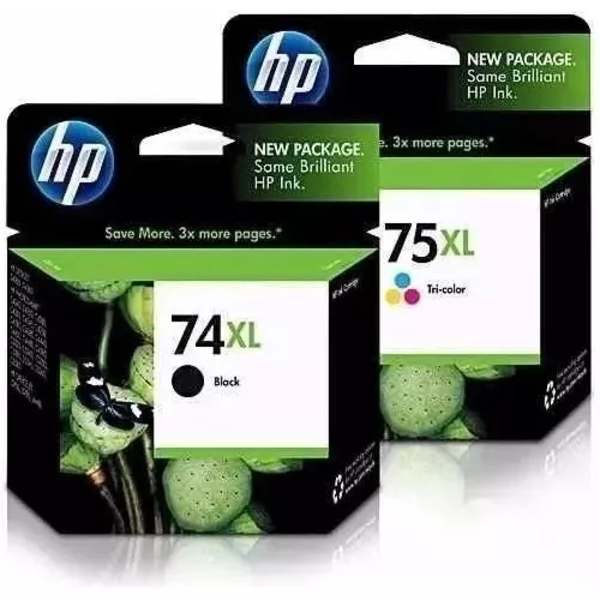 Cartucho Hp 74xl 75xl Cb336wb D4260 Cb338wl Preto E Color