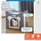 Casa Cama para Gatos Pet 2x1 Toca 2 Andares Dobravel Ninho Br