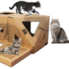 Casa Com Arranhador Para Gatos Kit 1 Mobypet