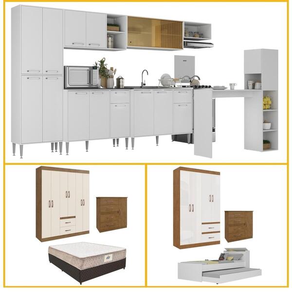 Casa Completa Mobiliada Armário Cozinha/quarto Solteiro E Cas