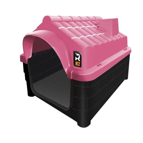 Casa Para Cachorros Plástica Rinopet N2 Rosa
