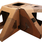 Casa Toca Para O Gato Brincar Cubo+poli+triângulo