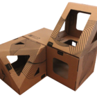 Casa Toca Para O Gato Brincar Retângulo+poli+triângulo