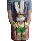 Casal De Coelhos De Páscoa Decoração Enfeite Coelhinhos - 62cm