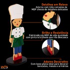 Casal Mini Chef Adorno Decorativo Cozinheiros Mdf
