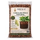 Casca de Pinus Marrom 2,4kg Garden