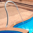 Cascata 1.07 Mts Tubular Em Aço Inox Para Piscina Modelo Ipan