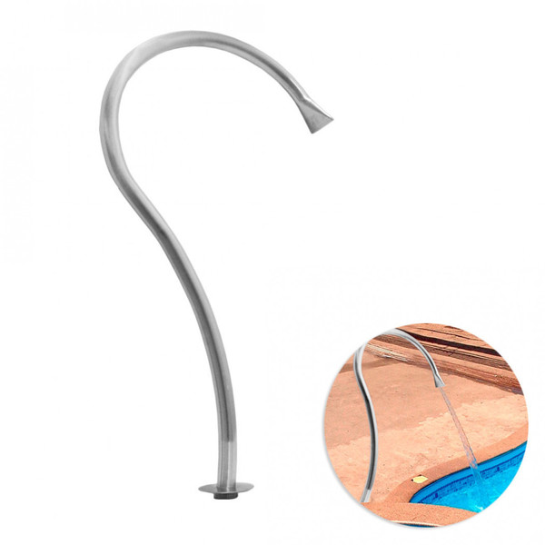 Cascata 1 07 Mts Tubular Em Aco Inox Para Piscina Modelo Ipanema Leroy Merlin