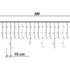 Cascata 200 Leds 5 Metros Luz Branca Fixa 127v