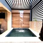 Cascata 40cm De Embutir Na Parede Com Acabamento Em Aço Inox