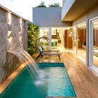 Cascata 40cm De Embutir Na Parede Com Acabamento Em Aço Inox