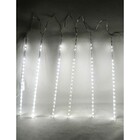 Cascata Chuva De Neve 180 Leds Natal 6 Tubos Enfeite Natalino