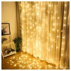 Cascata Cortina De Natal 780 Led Luz Amarela 8 Funções 5x3m 2