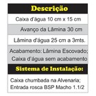 Cascata De Embutir Para Piscina Lâmina Avançada - Inox 316 -
