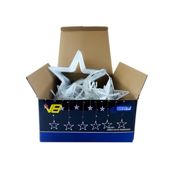 Cascata Natal Estrela Pisca 138 Leds 8 Funções 2 5m Branco Fr