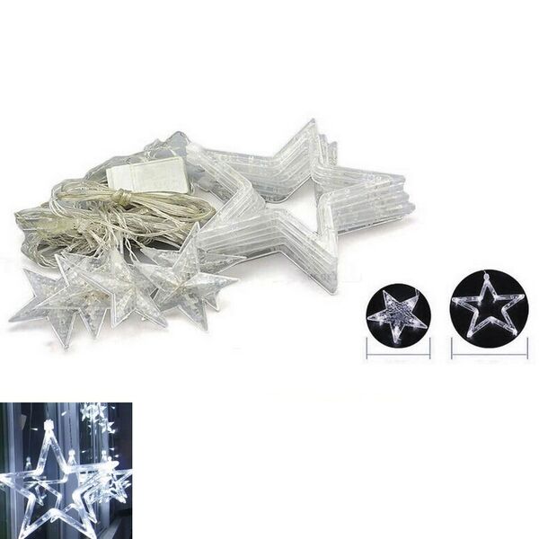 Cascata Pisca Pisca Estrela Led 138 Led Natal Decoracao 8 Fun