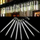Cascata Solar 8 Tubos 252 Leds Iluminaçao Pisca Pisca Snow Fa