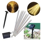 Cascata Solar Natalino 8 Tubos Snow Fall Pisca Pisca Meteoro