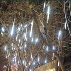 Cascata Tipo Gelo Chuva Pisca Queda 8 Tubos 144 Led Azul (ja-