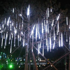 Cascata Tipo Gelo Chuva Pisca Queda 8 Tubos 144 Led Branca (n