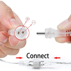 Cascata Tipo Gelo Chuva Pisca Queda 8 Tubos 144 Led Branca (n