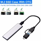 Case Duplo P/ Ssd M2 - Sata Ngff Ou Pcie Nvme 10gbps Usb 3.1