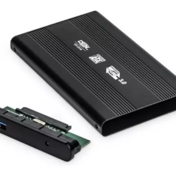 Case Gravador Externo Hd Ssd Usb 3.0 Sata 2.5 Cor Preto