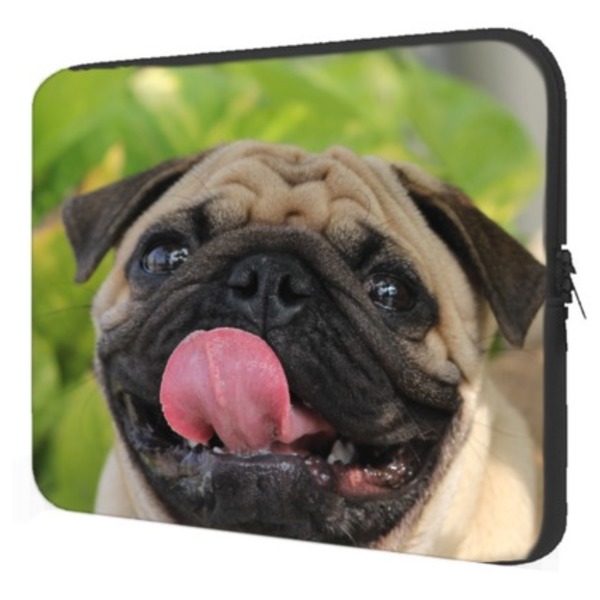 Case Notebook Dogs - Pug  Na Cola Do Dono
