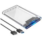 Case Para Hd 2.5 Sata Usb 3.0 Transparente Slim Externo Ecase