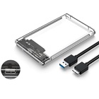 Case Slim Para Hd Externo Transparente 2.5" Usb 3.0 Alta Velo