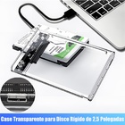 Case Slim Para Hd Externo Transparente 2.5" Usb 3.0 Alta Velo