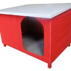 Casinha Cachorro 1 Água Em Madeira - Média - Vermelha