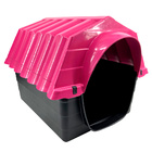 Casinha Casa Caminha Plastica Para Cães Grande Porte N3  Rosa