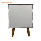 Casinha Cat Line Pet Gato Premium Mdf Pés Palito Champagne -