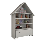 Casinha De Brinquedo Nina Branca Organizadora De Boneca  C/ni