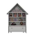 Casinha De Brinquedo Nina Branca Organizadora De Boneca  C/ni