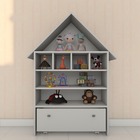 Casinha De Brinquedo Nina Branca Organizadora De Boneca  C/ni